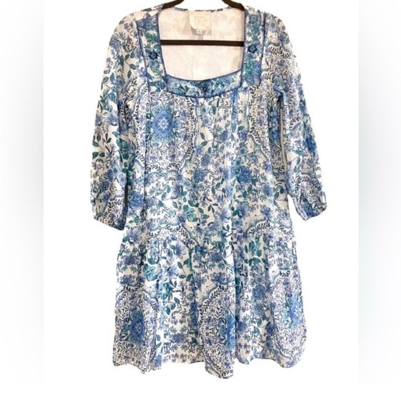 Johnny Was Leilani Mini Dress Linen NWOT
Blue Floral Embroidered Neck Small - Picture 2 of 9
